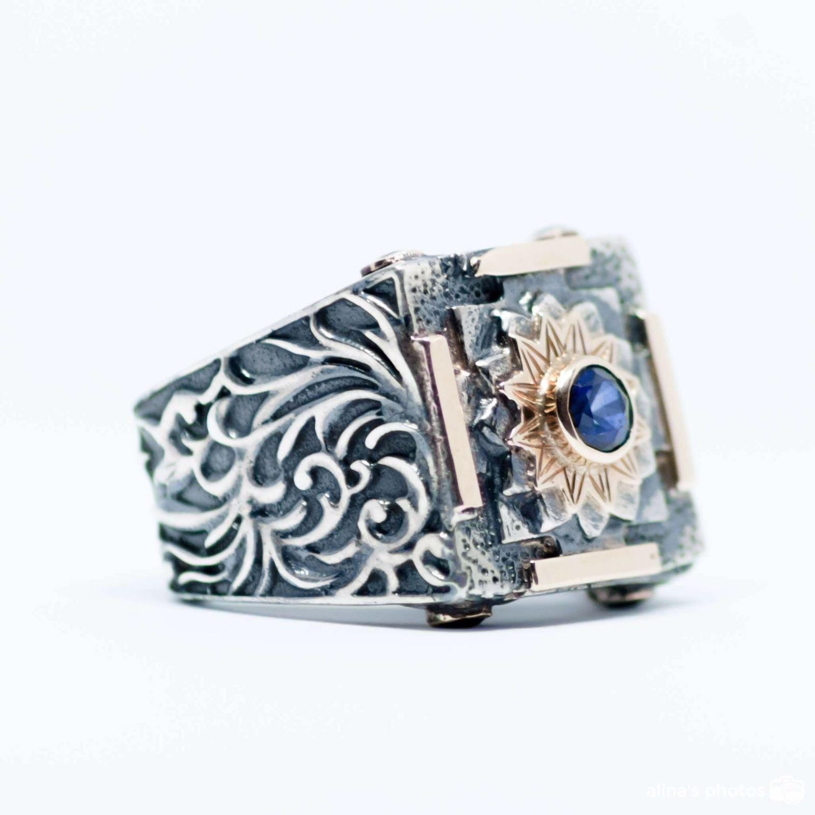 Mandala Crown Ring