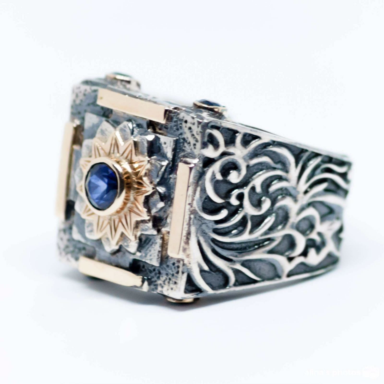 Mandala Crown Ring